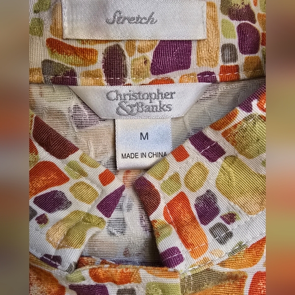 Christopher Banks jacket top colorful size Medium - Picture 5 of 8